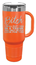 Load image into Gallery viewer, Put You In a Trunk 40oz Handle Mug Laser Engraved
