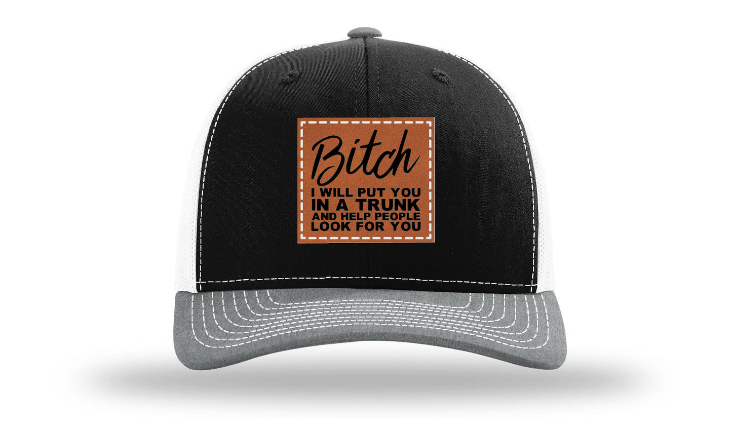 Put You In A Trunk Leather Patch Richardson 112 Hat