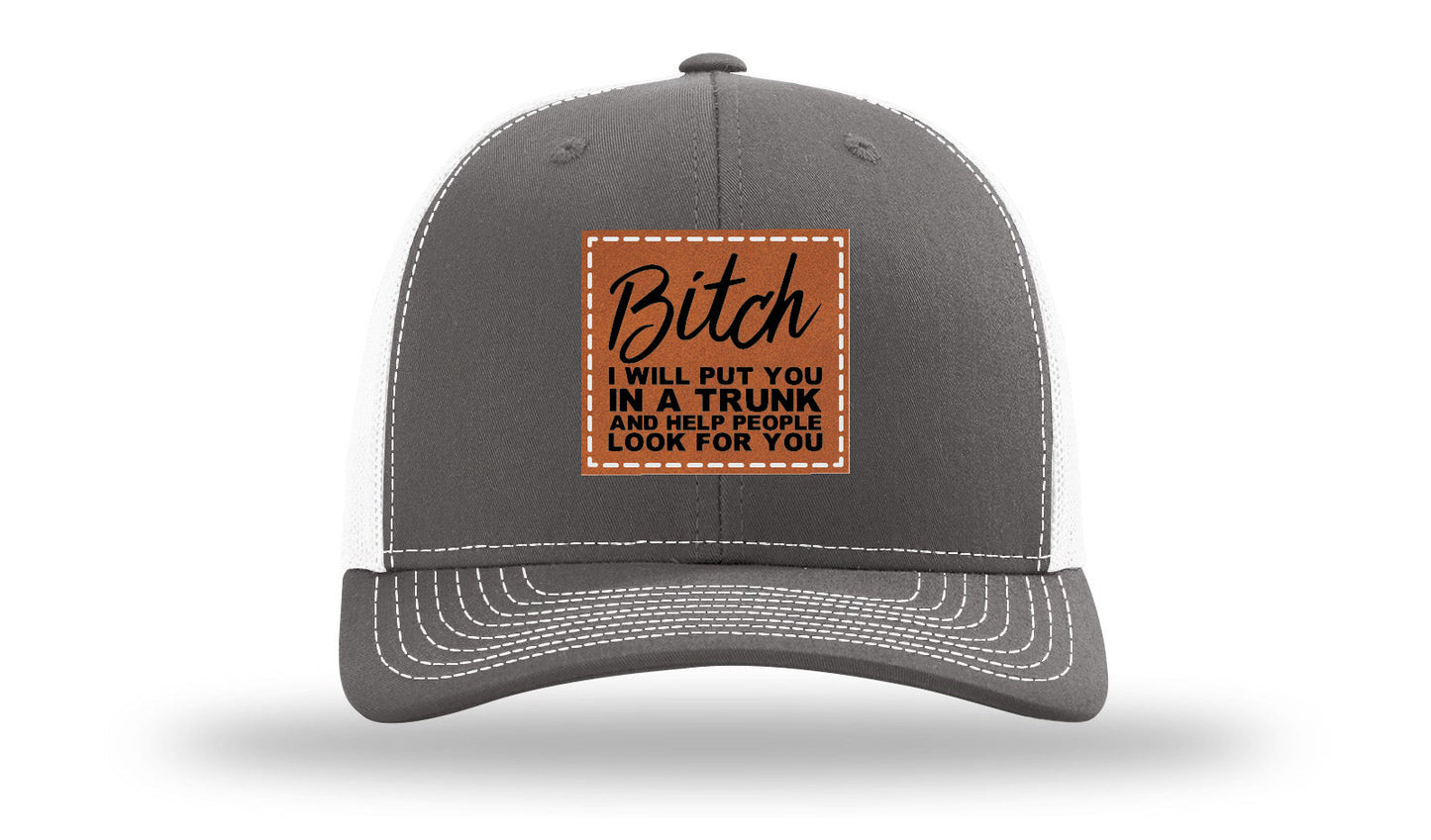 Put You In A Trunk Leather Patch Richardson 112 Hat