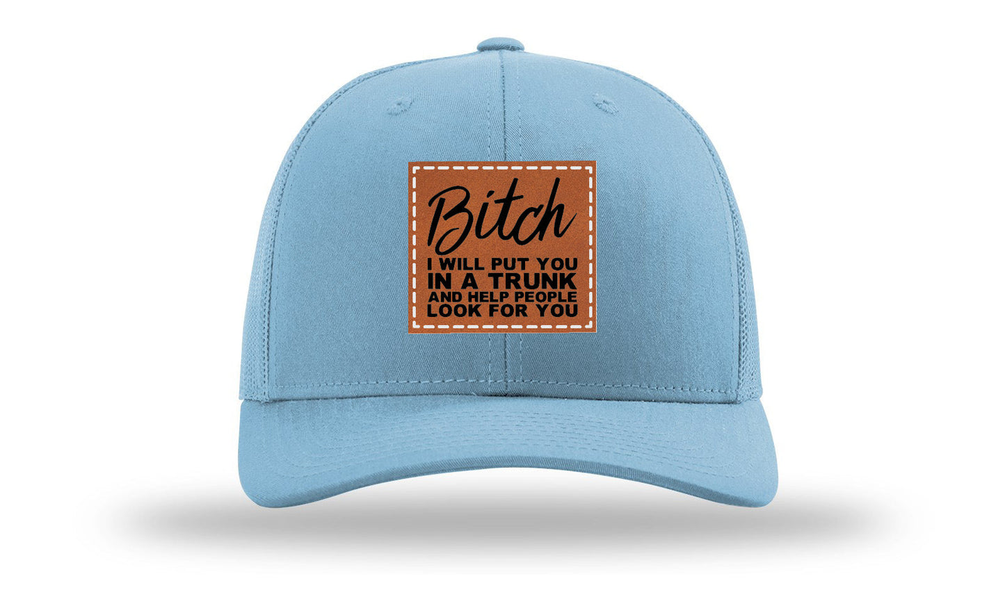 Put You In A Trunk Leather Patch Richardson 112 Hat
