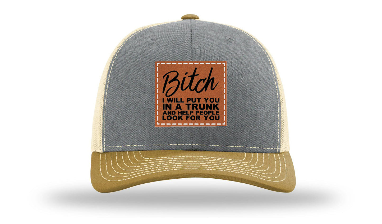 Put You In A Trunk Leather Patch Richardson 112 Hat