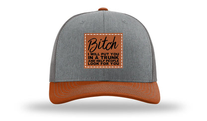 Put You In A Trunk Leather Patch Richardson 112 Hat