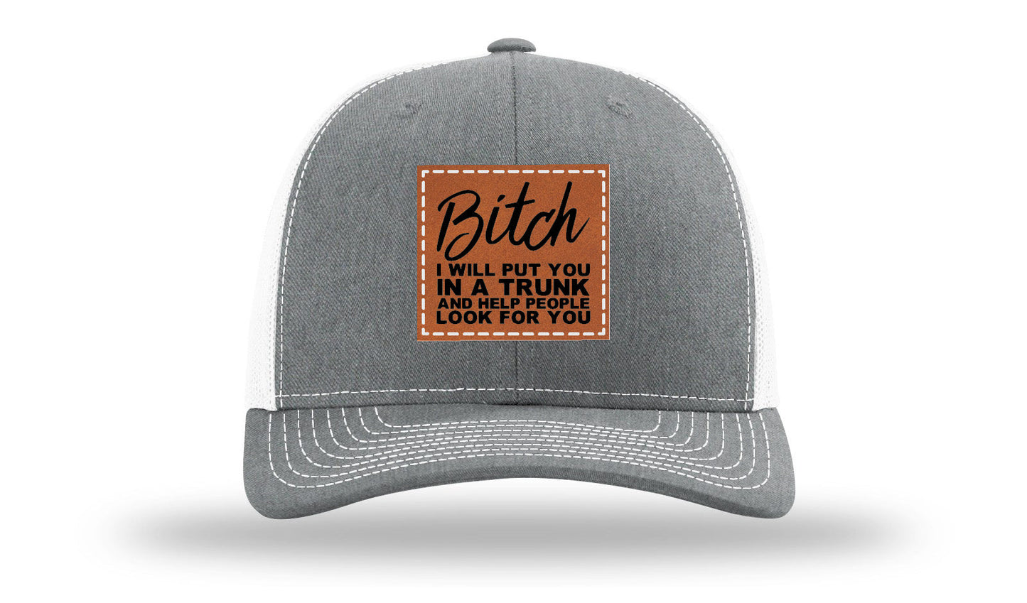Put You In A Trunk Leather Patch Richardson 112 Hat