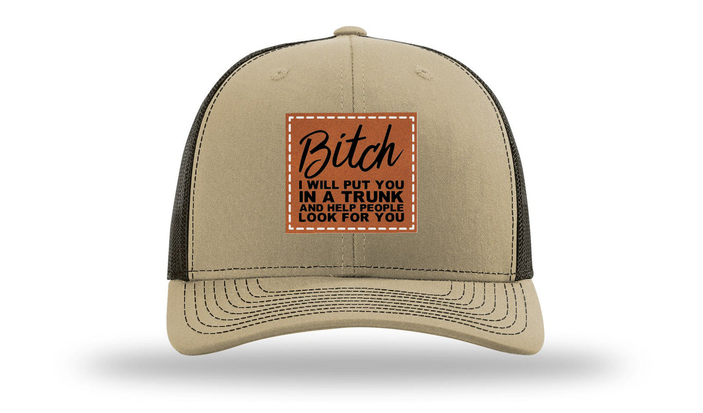 Put You In A Trunk Leather Patch Richardson 112 Hat