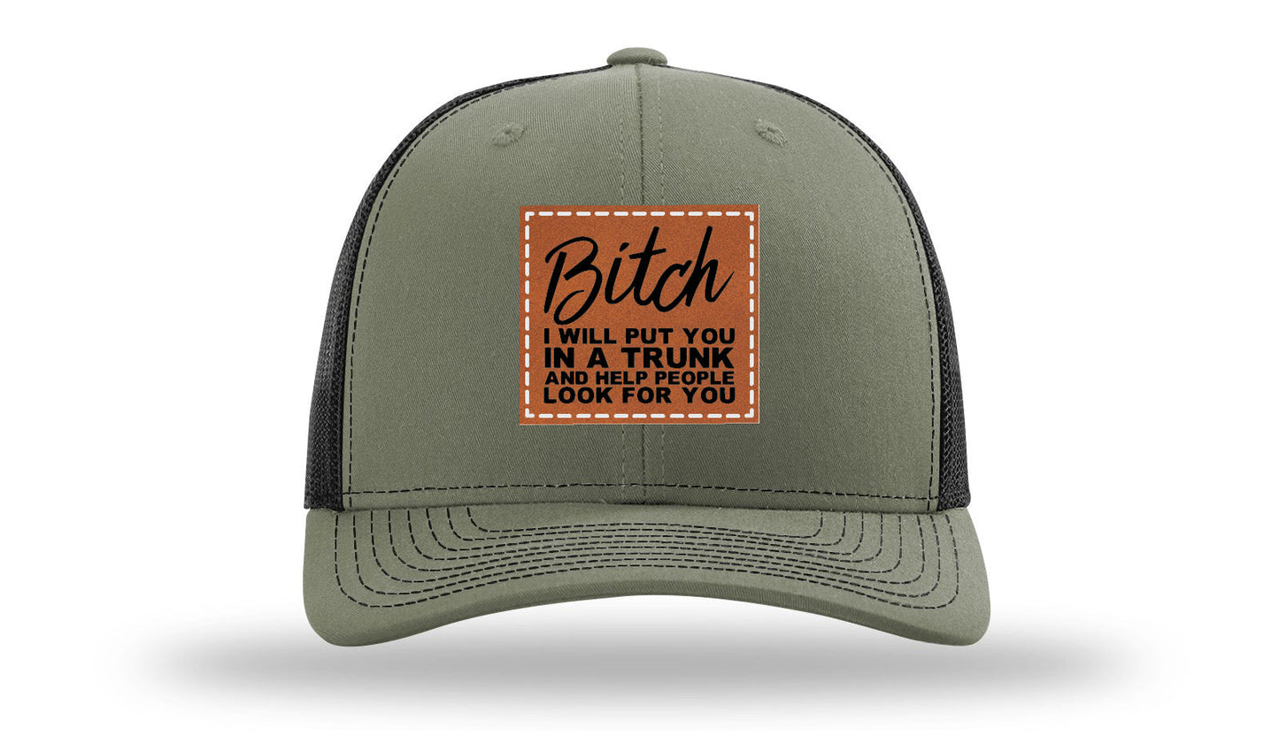 Put You In A Trunk Leather Patch Richardson 112 Hat