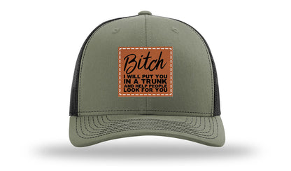 Put You In A Trunk Leather Patch Richardson 112 Hat