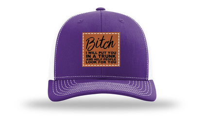 Put You In A Trunk Leather Patch Richardson 112 Hat