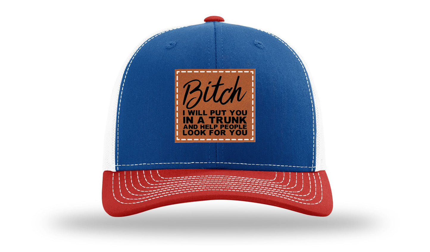 Put You In A Trunk Leather Patch Richardson 112 Hat