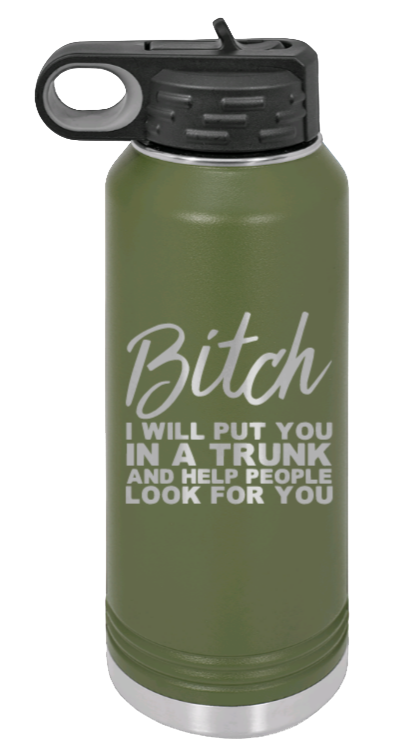 Put You In A Truck - 32oz Mug Laser Engraved- Olive