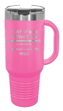 Load image into Gallery viewer, If My Opinion Offends You 40oz Handle Mug Laser Engraved
