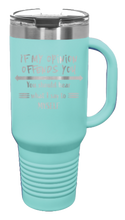 Load image into Gallery viewer, If My Opinion Offends You 40oz Handle Mug Laser Engraved
