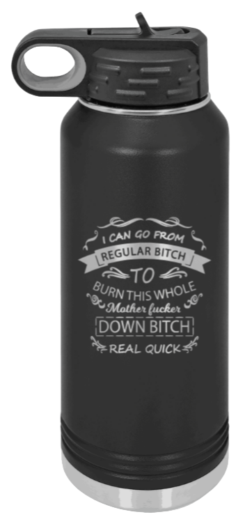 Regular Bitch - 32oz Mug Laser Engraved- Black