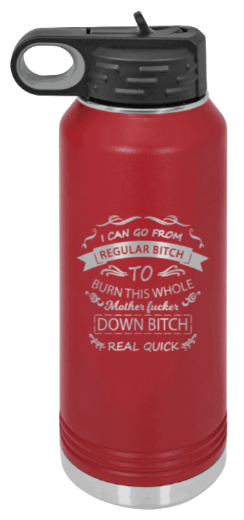 Regular Bitch - 32oz Mug Laser Engraved- Maroon