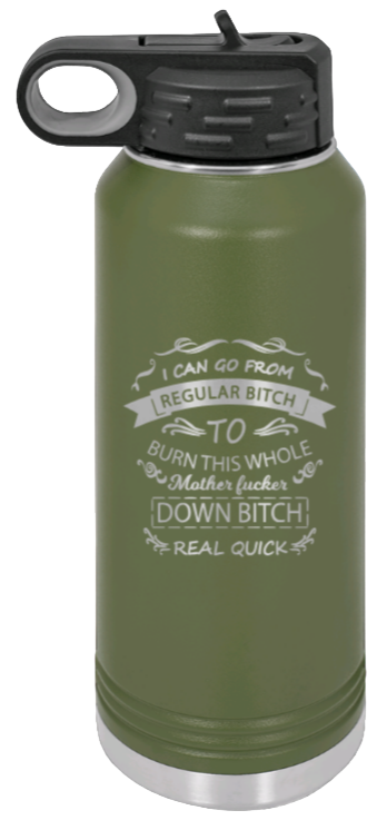 Regular Bitch - 32oz Mug Laser Engraved- Olive