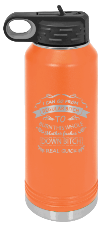 Regular Bitch - 32oz Mug Laser Engraved- Orange