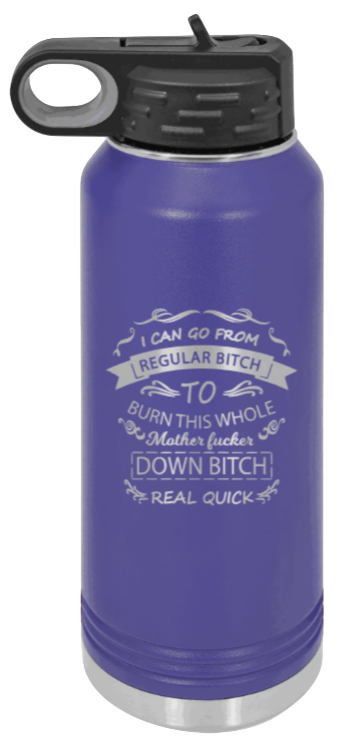 Regular Bitch - 32oz Mug Laser Engraved- Purple