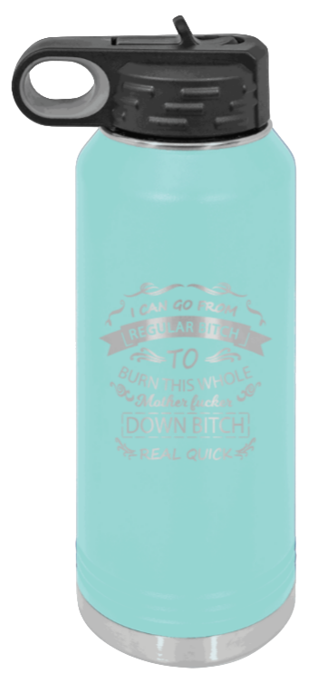 Regular Bitch - 32oz Mug Laser Engraved- Teal