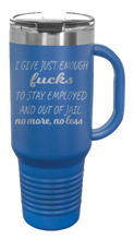 Load image into Gallery viewer, Just Enough Fucks 40oz Handle Mug Laser Engraved
