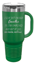 Load image into Gallery viewer, Just Enough Fucks 40oz Handle Mug Laser Engraved
