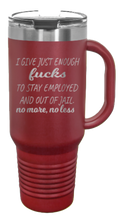 Load image into Gallery viewer, Just Enough Fucks 40oz Handle Mug Laser Engraved
