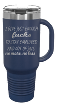 Load image into Gallery viewer, Just Enough Fucks 40oz Handle Mug Laser Engraved
