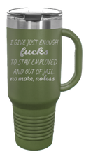 Load image into Gallery viewer, Just Enough Fucks 40oz Handle Mug Laser Engraved
