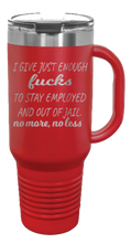 Load image into Gallery viewer, Just Enough Fucks 40oz Handle Mug Laser Engraved
