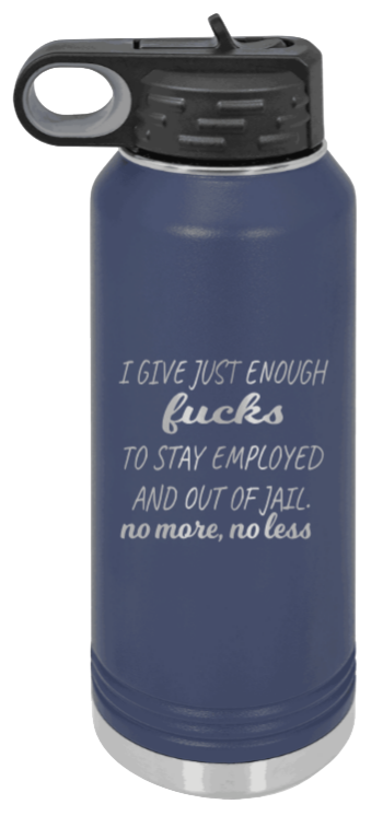 Just Enough F*cks - 32oz Mug Laser Engraved- Navy