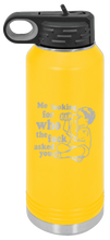 Load image into Gallery viewer, Who The Fuck Asked You Laser Engraved Water Bottle (Etched)
