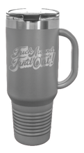 Load image into Gallery viewer, Fuck Around And Find Out 3 40oz Handle Mug Laser Engraved
