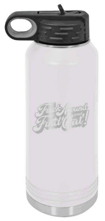 F*ck Around Find Out - 32oz Mug Laser Engraved- White