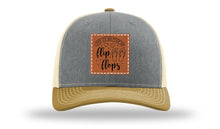 Load image into Gallery viewer, Life Is Better In Flip Flops Leather Patch Richardson 112 Hat

