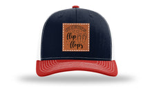 Load image into Gallery viewer, Life Is Better In Flip Flops Leather Patch Richardson 112 Hat
