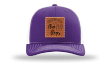 Load image into Gallery viewer, Life Is Better In Flip Flops Leather Patch Richardson 112 Hat
