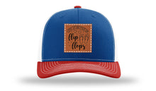 Load image into Gallery viewer, Life Is Better In Flip Flops Leather Patch Richardson 112 Hat
