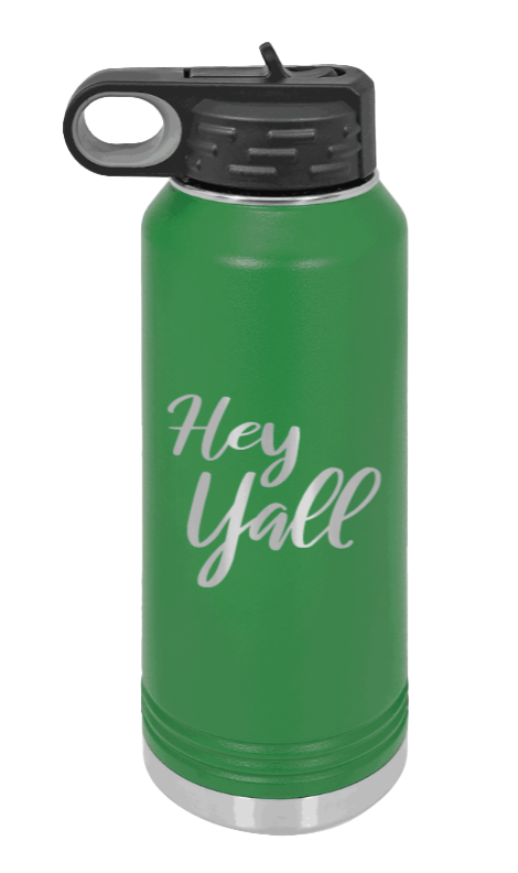 Hey Y'all - 32oz Mug Laser Engraved- Green