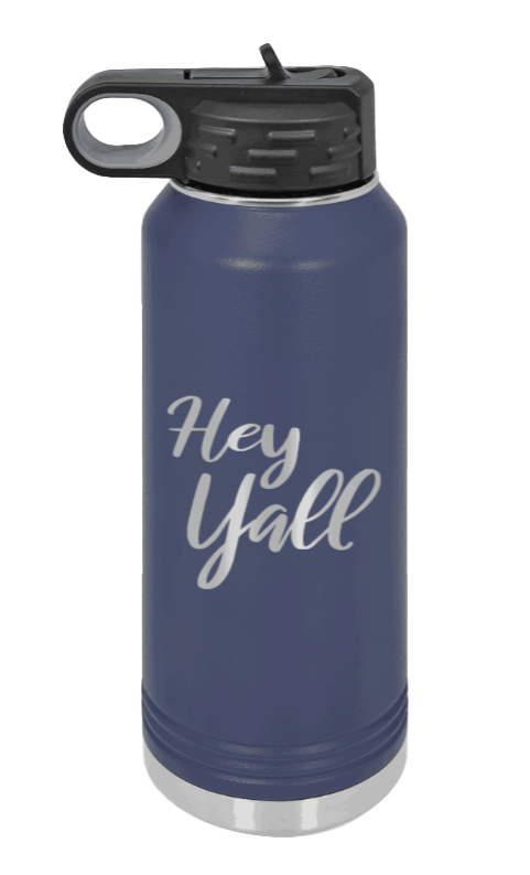 Hey Y'all - 32oz Mug Laser Engraved- Navy