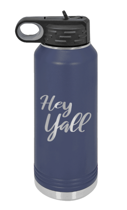 Hey Y'all - 32oz Mug Laser Engraved- Navy