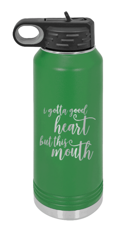 But This Mouth - 32oz Mug Laser Engraved- Green