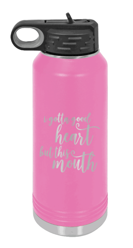 But This Mouth - 32oz Mug Laser Engraved- Pink