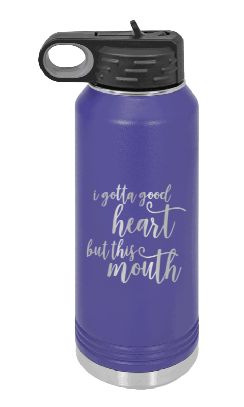 But This Mouth - 32oz Mug Laser Engraved- Purple