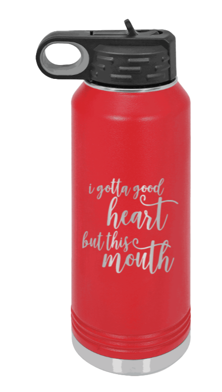 But This Mouth - 32oz Mug Laser Engraved- Red