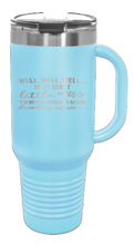 Load image into Gallery viewer, Never Drinking Again 40oz Handle Mug Laser Engraved
