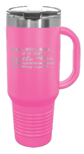 Load image into Gallery viewer, Never Drinking Again 40oz Handle Mug Laser Engraved
