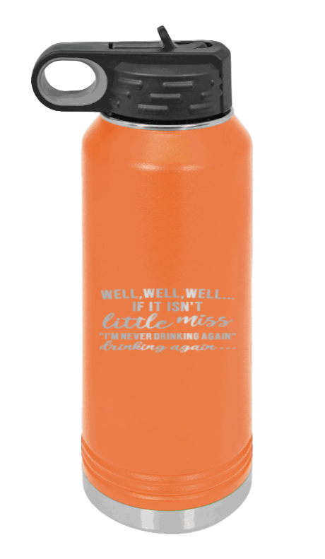 Never Drinking Again - 32oz Mug Laser Engraved- Orange