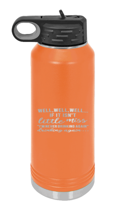 Never Drinking Again - 32oz Mug Laser Engraved- Orange