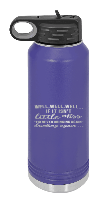 Never Drinking Again - 32oz Mug Laser Engraved- Purple