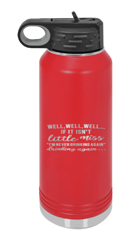 Never Drinking Again - 32oz Mug Laser Engraved- Red