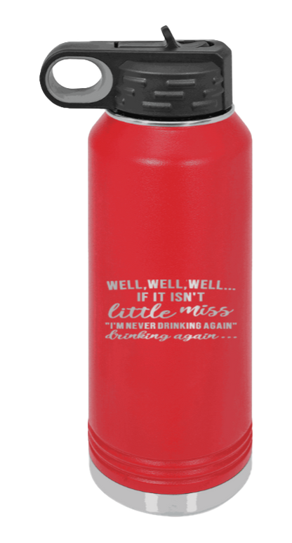 Never Drinking Again - 32oz Mug Laser Engraved- Red