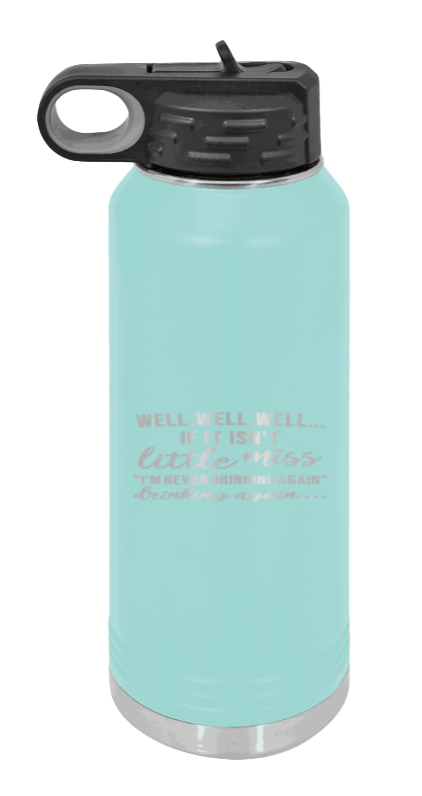 Never Drinking Again - 32oz Mug Laser Engraved- Teal